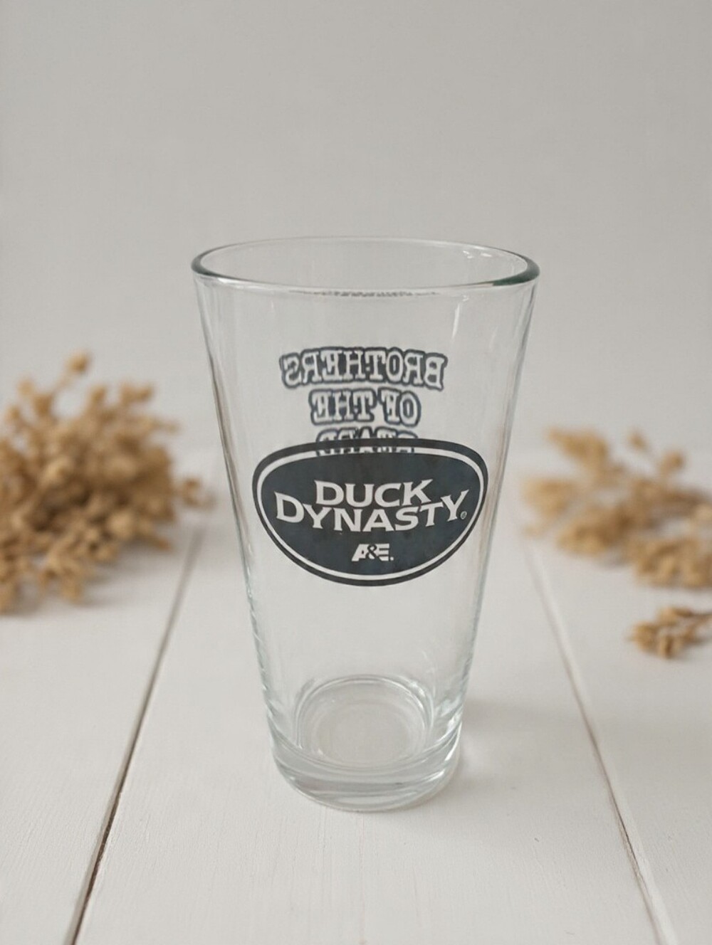 Duck Dynasty A&E Pint Glass | "Brothers of the Beard" Collector Beer Glass | VG